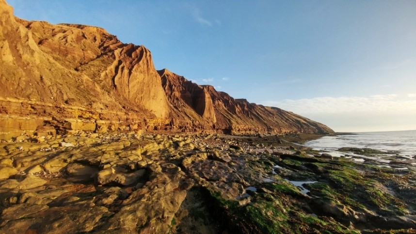  Filey Brigg is a dramatic feature of the English coastline © Mark Pearson