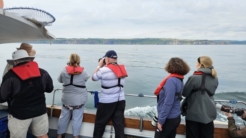 Guests on our Seabird & Whale Adventure - Staithes 20 July 2024 © Richard Baines