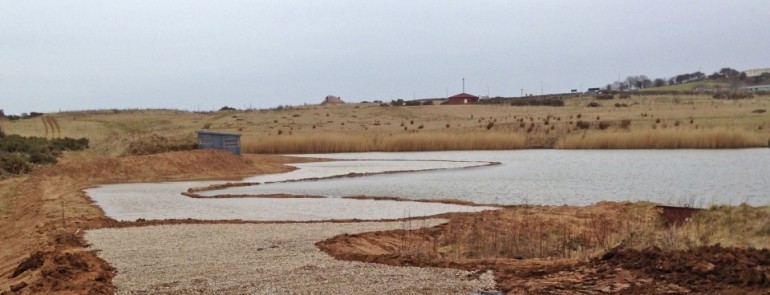 The new hide and new conservation work at Thornwick April 2013
