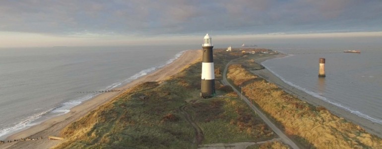 Spurn Lighthouse and 'Point' © George Stoyle