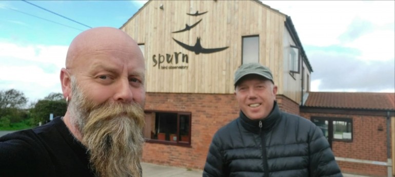 Mark Pearson and Richard Baines guiding and staying at Spurn Bird Obs in 2020. A great place for birders to stay