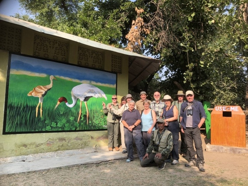 Our wonderful group of clients at Keoladeo NP © Steve Race