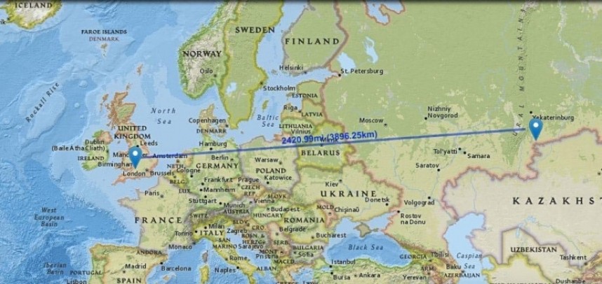 Redwing map courtesy of the West Midlands Ringing Group