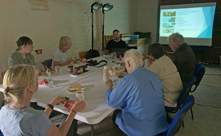  Wader I.D & Phonescoping Workshop lunch time talk by Paul Wheatley © Richard Baines