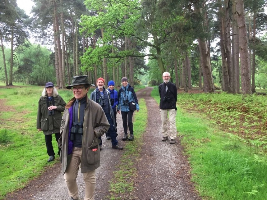  Birdwatching course group at Strensall Common © Margaret Boyd